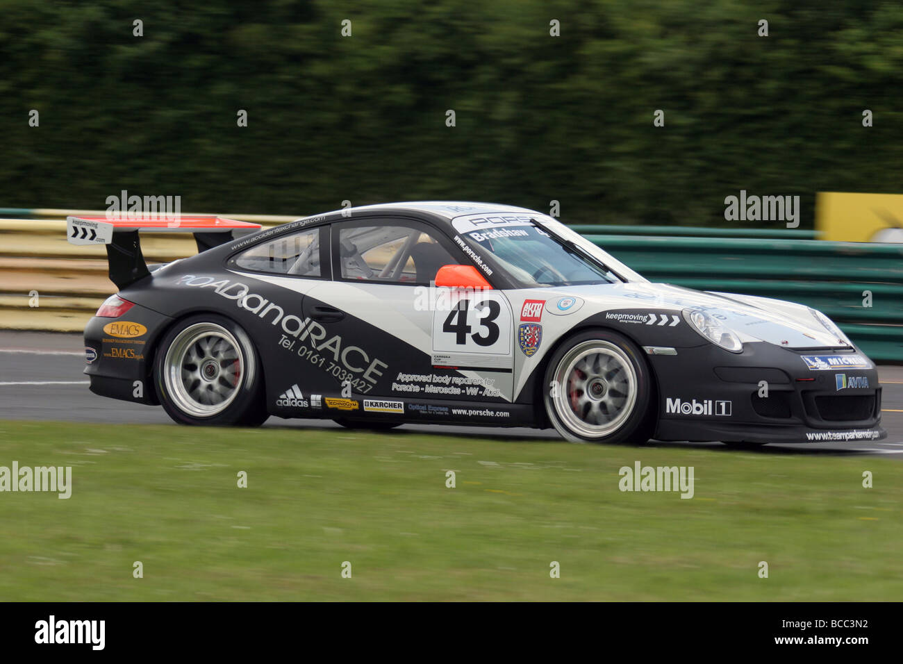 Tim Bridgman, Porsche Carrera Cup GB, circuito di Croft 2009. Foto Stock