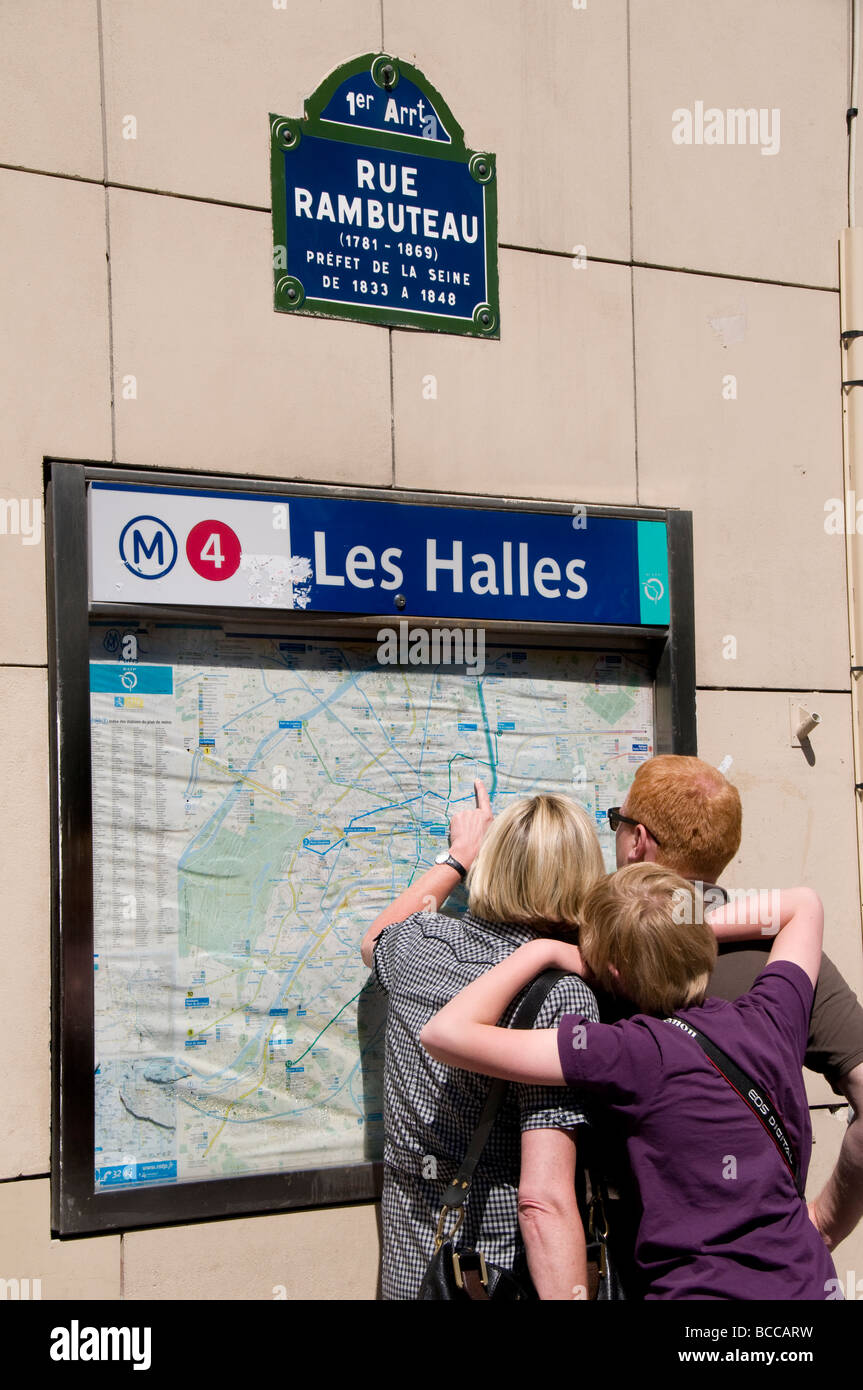 Parigi Francia - Francese Forum des Halles Shopping Mall Foto Stock