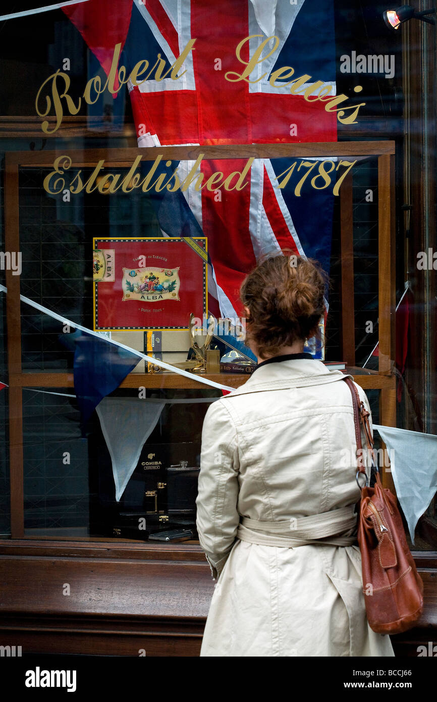 Regno Unito, Londra, XIX Saint James Street, James J. Fox & Robert Lewis Foto Stock