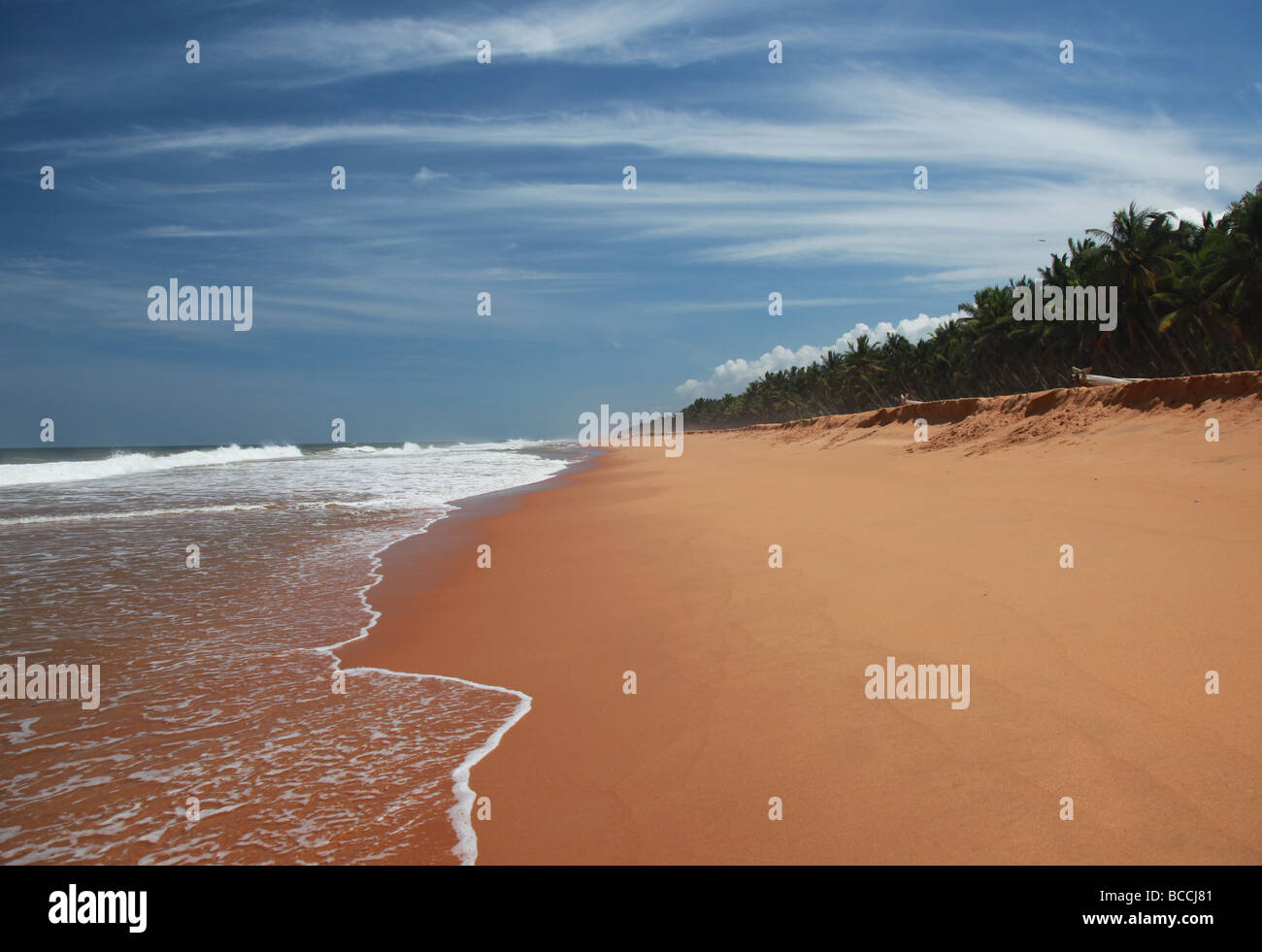 Spiagge di indiani in Kerala Foto Stock
