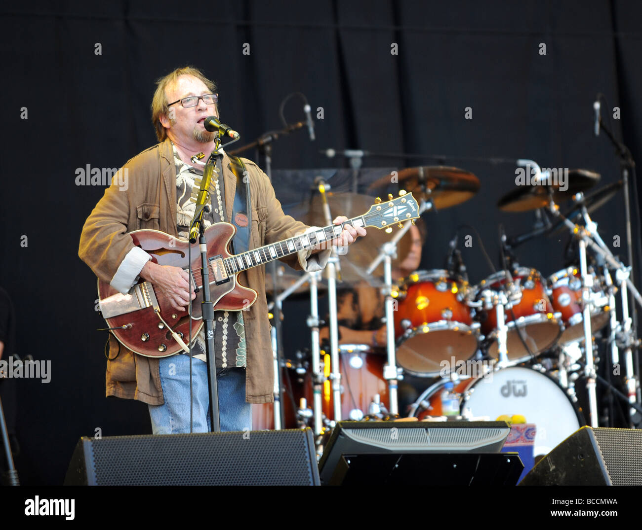 Crosby Still e Nash glastonbury 2009 Foto Stock