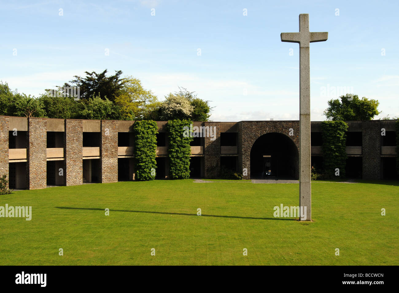 Il tedesco War Graves al Mont de Huisnes in Normandia Foto Stock