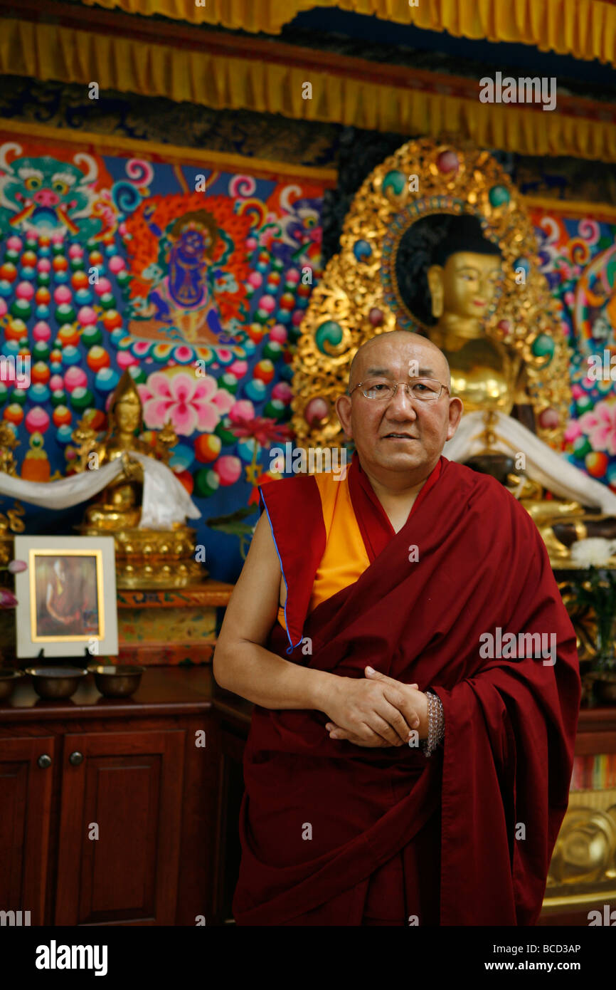 Arjia Rinpoche è un tibetano monaco buddista Foto Stock