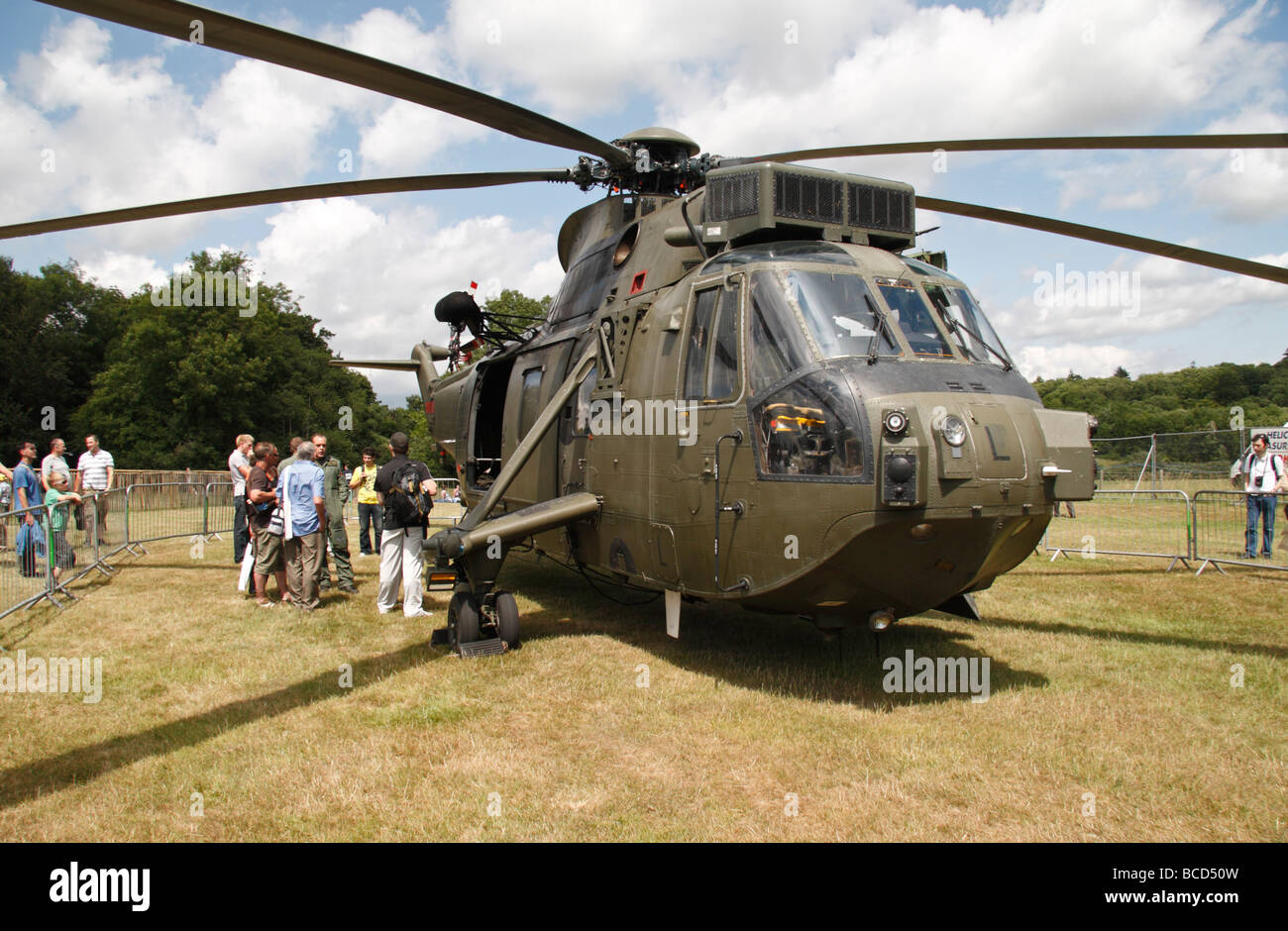 La Royal Navy Sea King elicottero sul display al Festival di Goodwood di velocità, luglio 2009. Foto Stock