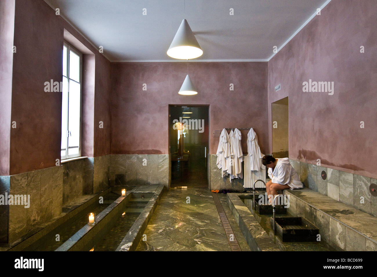 Pré Saint Didier Spa Aosta Italia Foto Stock