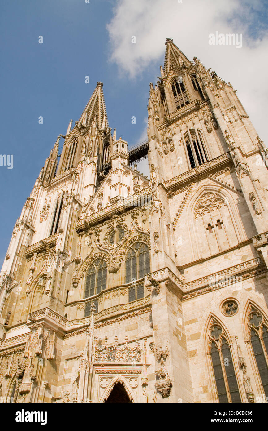 Cattedrale di Ratisbona di San Pietro Foto Stock