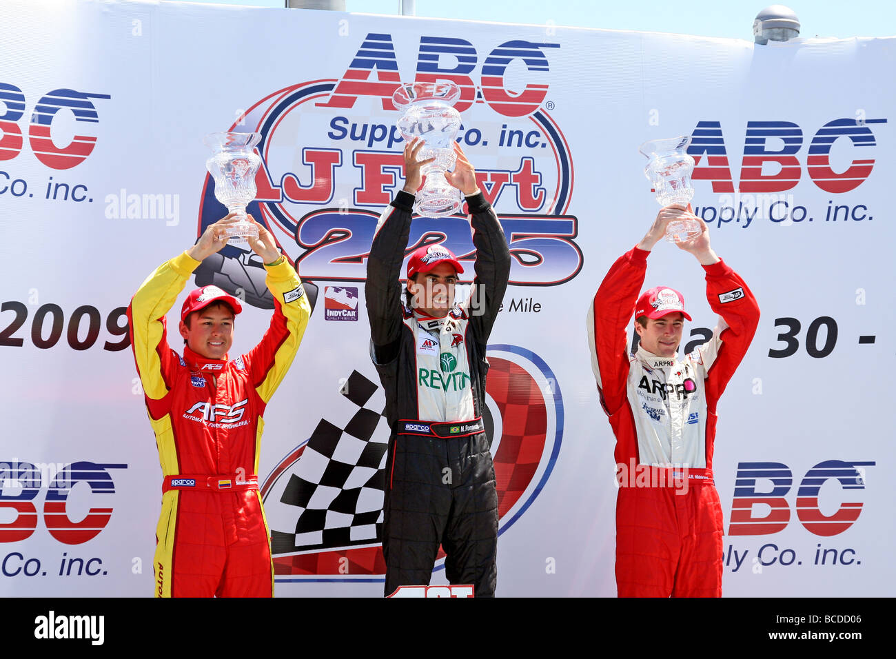 Indy Lights Race Series Victory Lane Milwaukee Foto Stock