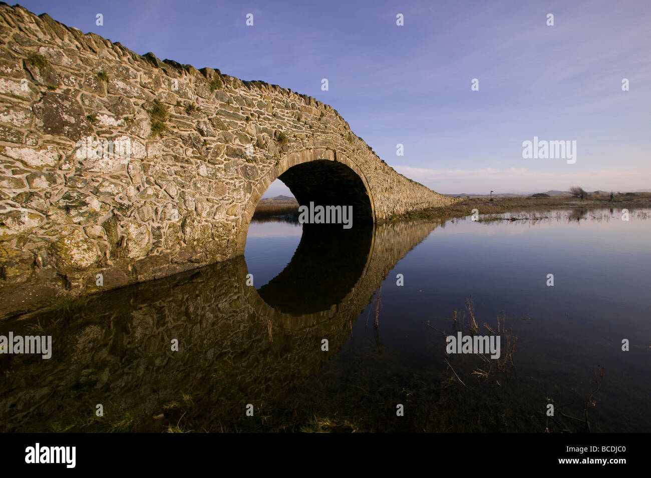 Ponte di Aberffraw, Anglesey, Galles Foto Stock