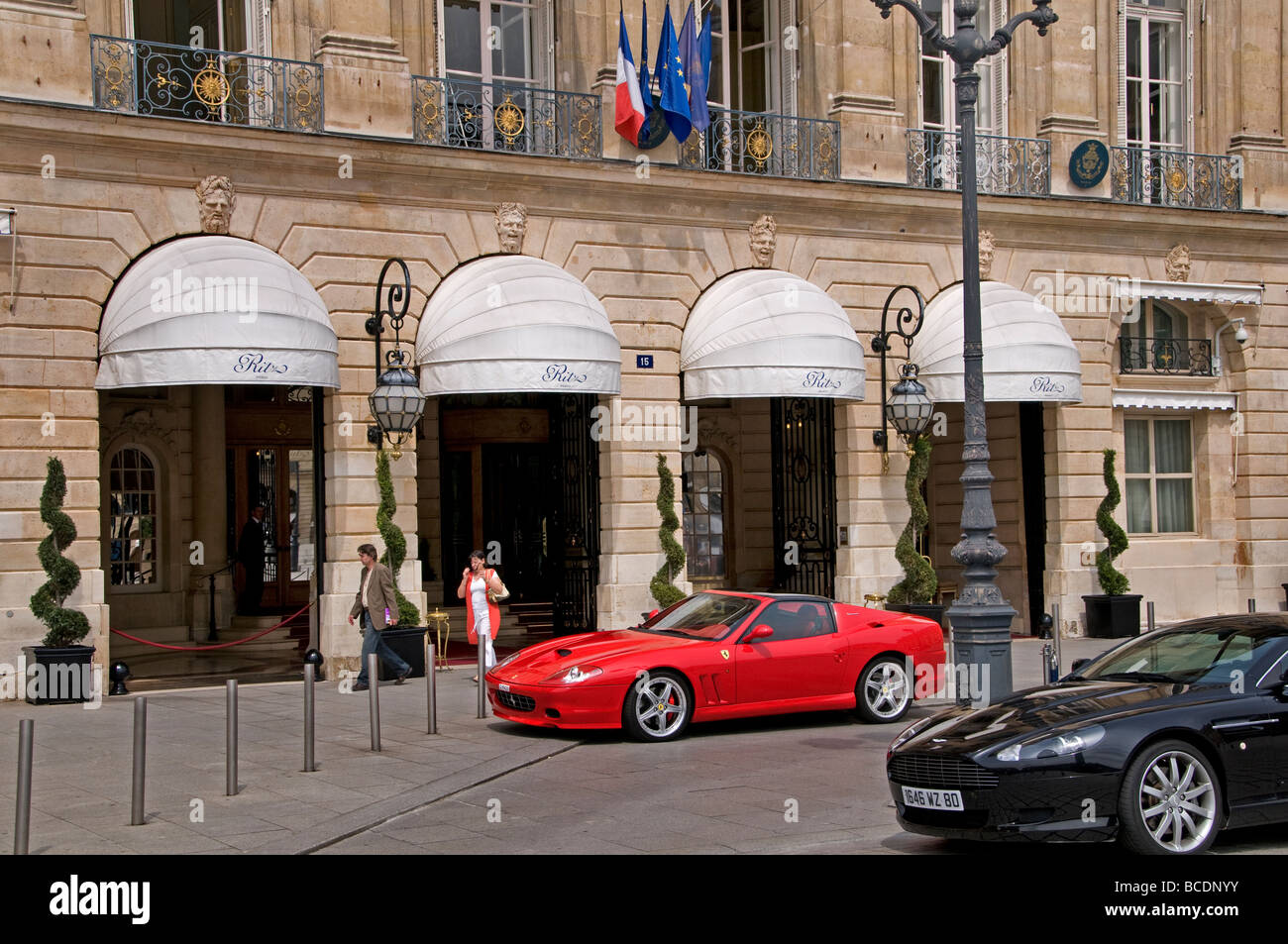 Hotel Ritz Place Vendome Ferrari Parigi Francia Foto Stock