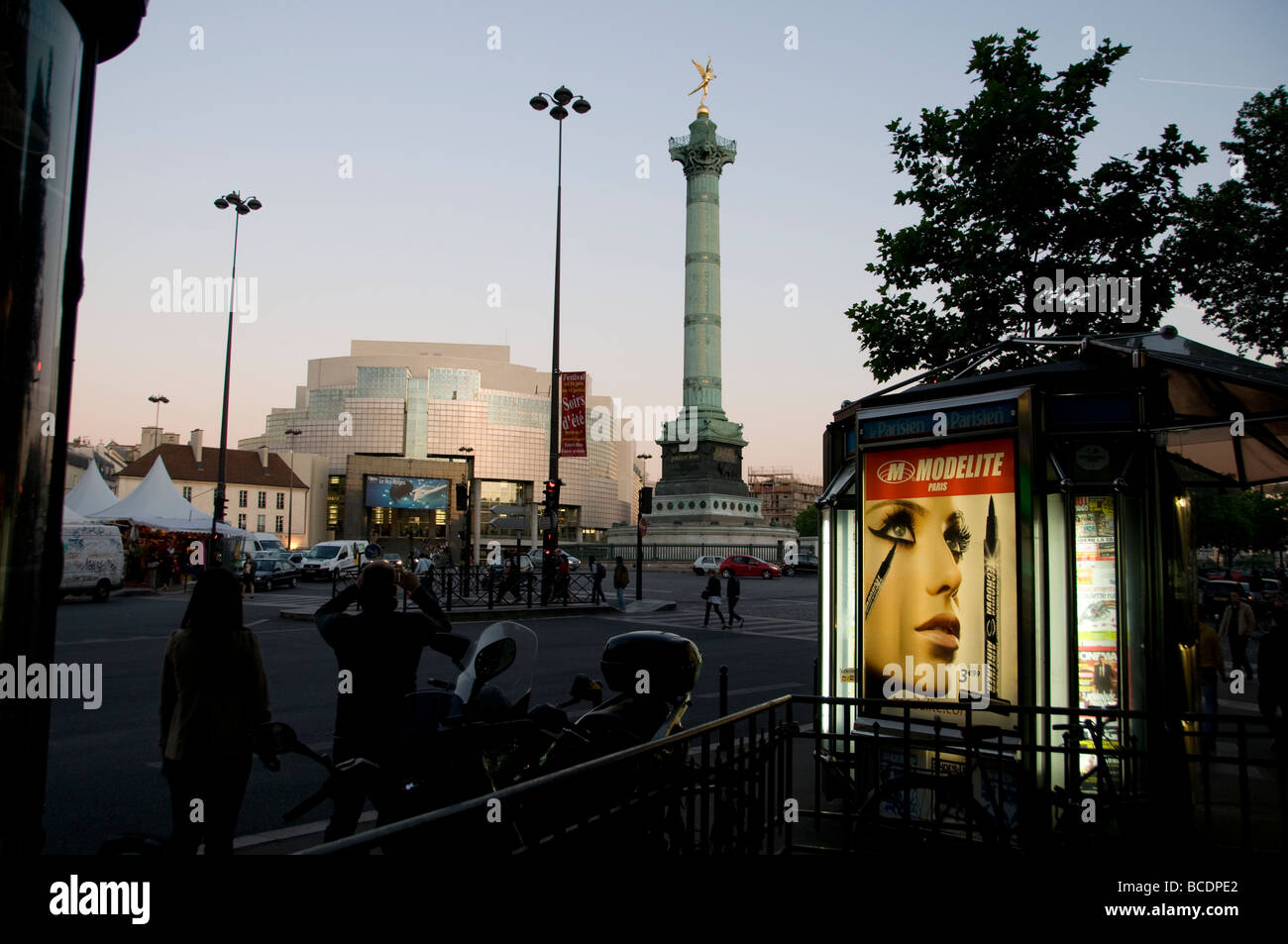 Teatro dell'Opera di Place de la Bastille Parigi Francia Foto Stock