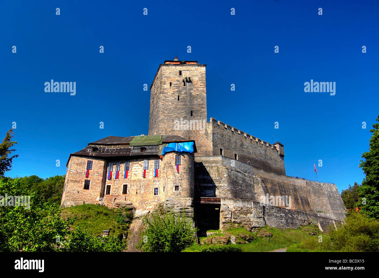Castello Kost - grande castello gotico si trova nel distretto Jičín della Repubblica ceca Foto Stock