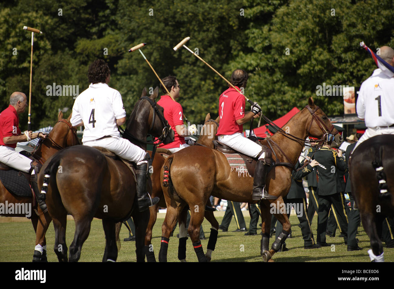 Partita di Polo,Inghilterra vs Argentina,l'estate gioco,sud est dell'  Inghilterra Foto stock - Alamy