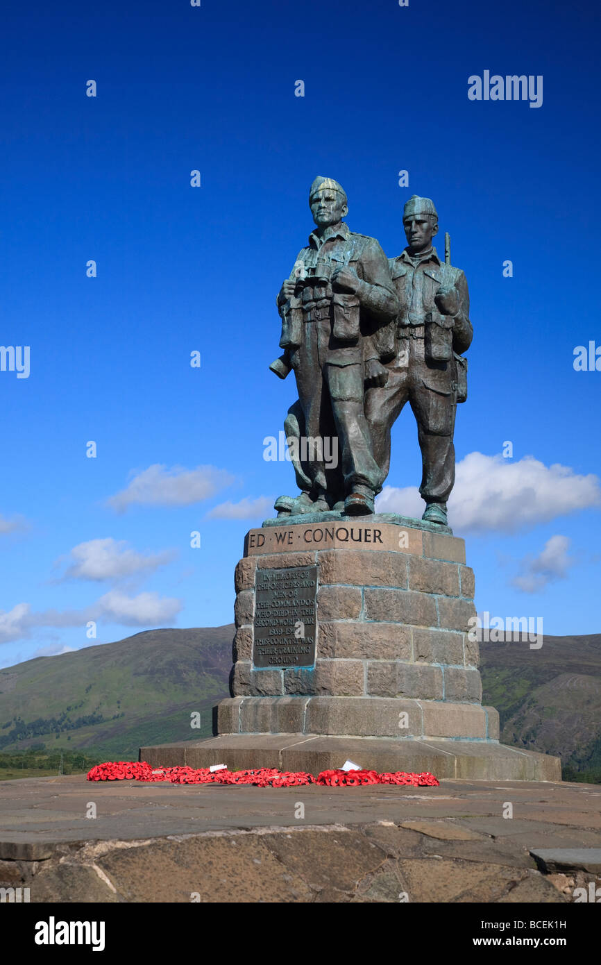 Commando War Memorial a Spean Bridge vicino a Fort William, altopiani, Scotland Regno Unito 2009 Foto Stock