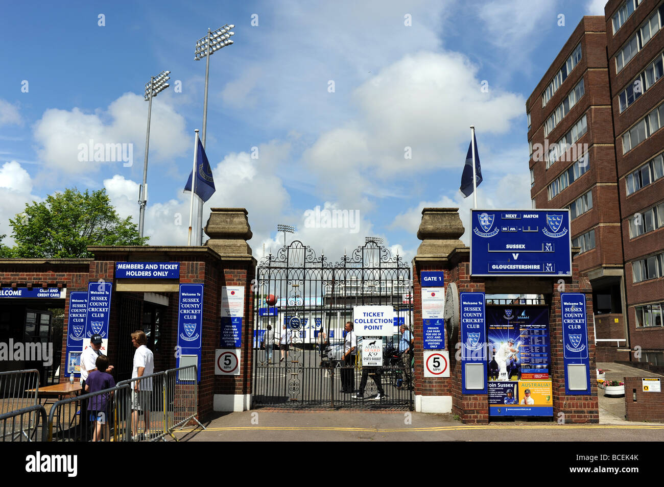 L'Hove County Ground ospita la squadra di cricket Sussex 2009 Foto Stock