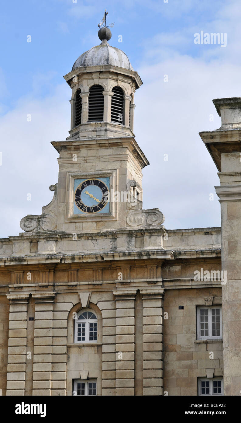 Il Museo del Castello di York Inghilterra orologio da edificio torre georgean architettura Foto Stock