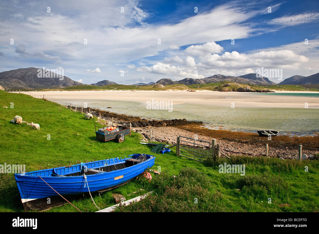 Uig Sands, isola di Lewis, Ebridi Esterne, Western Isles, Scozia. Regno Unito Foto Stock