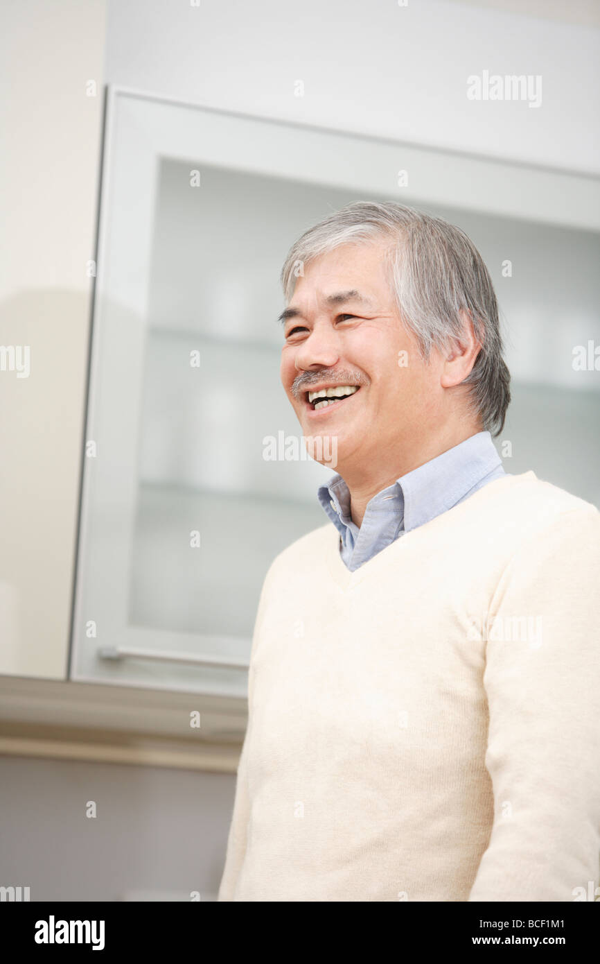Senior uomo ritratto Foto Stock