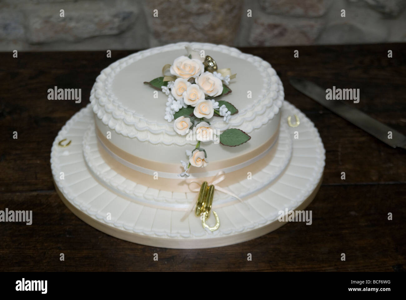 torta di cerimonia nuziale Foto Stock