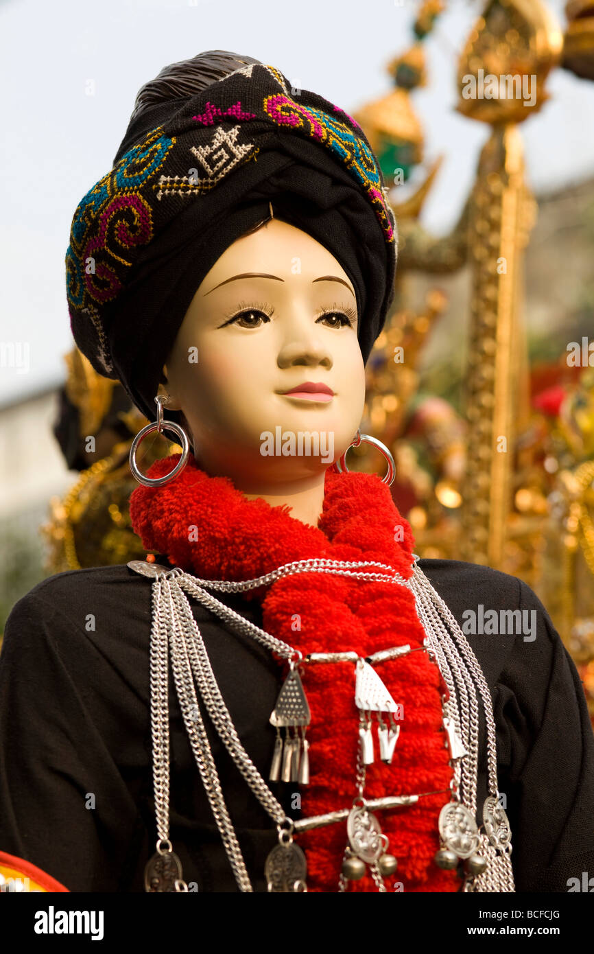 Thailandia, Triangolo Dorato, Chiang Mai, Souvenir Bambole Foto Stock