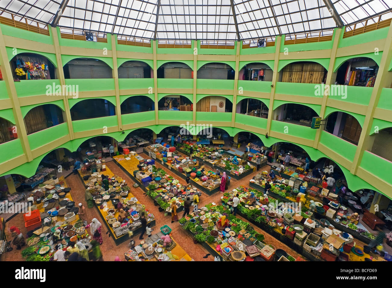 Malaysia, Kelantan Stato, Kota Bharu, mercato centrale Foto Stock