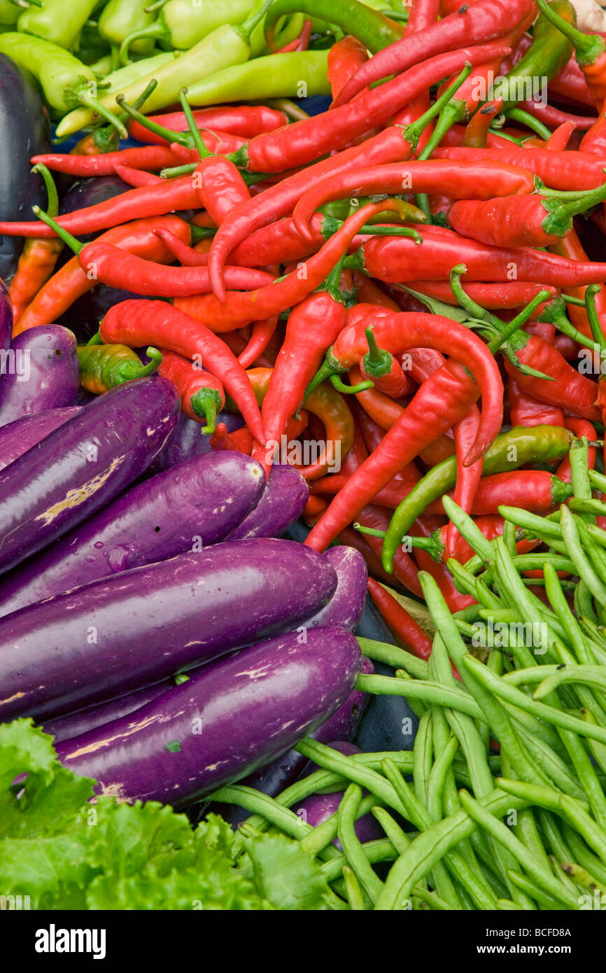 Malaysia, Kelantan Stato, Kota Bharu, mercato centrale Foto Stock