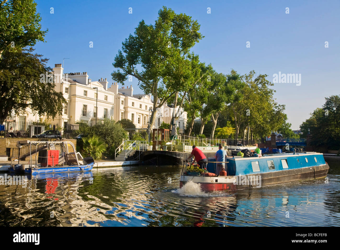 Inghilterra, Londra, Maida Vale e Little Venice, barche del canale Foto Stock