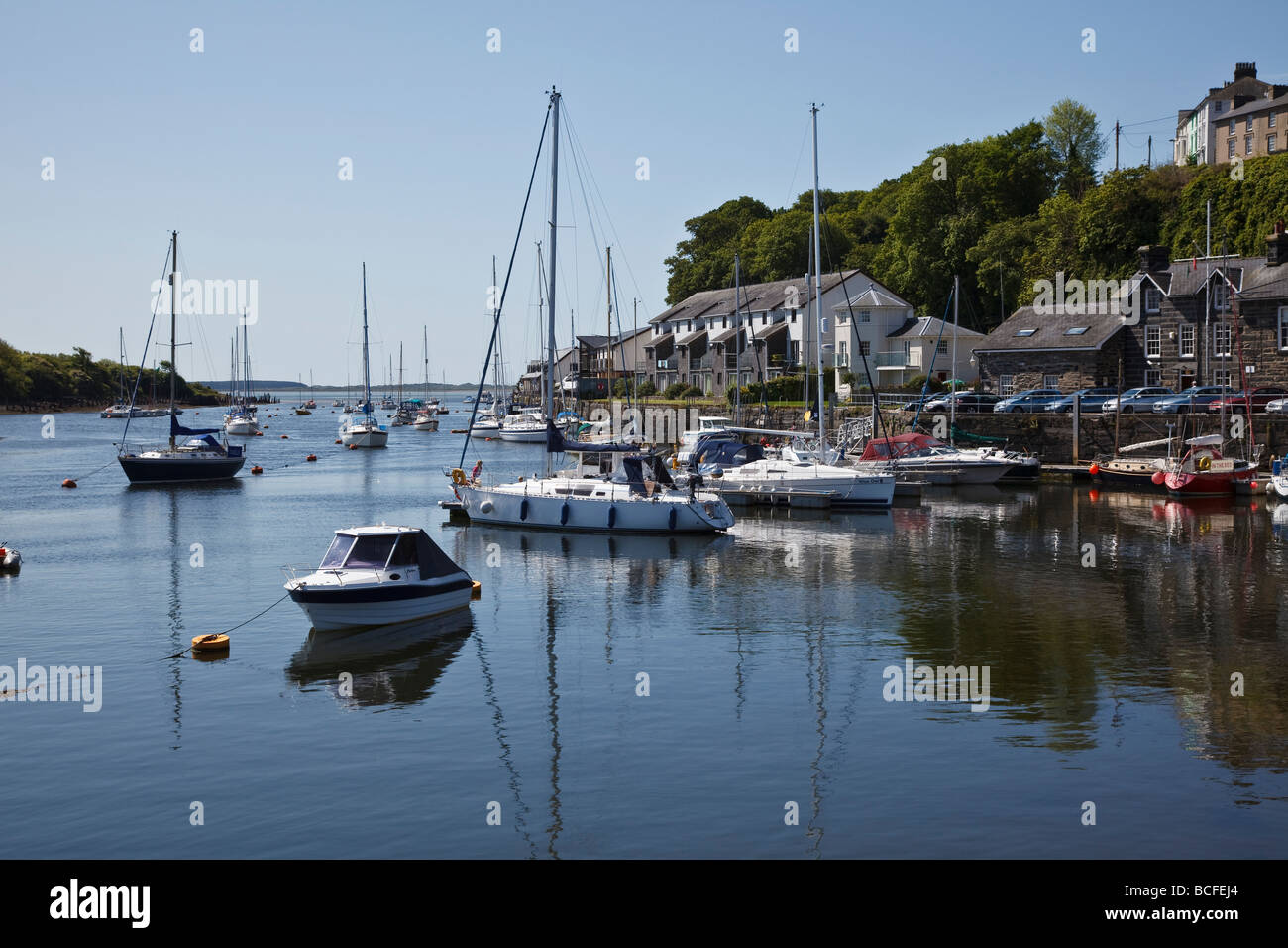 Porthmadog Harbour, Gwynedd, Galles Foto Stock