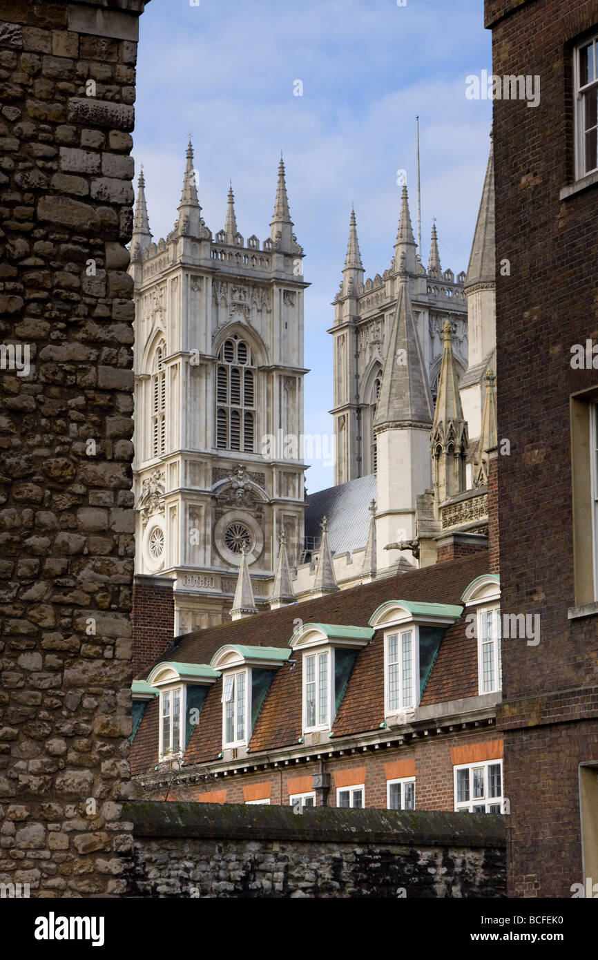 L'Abbazia di Westminster, Londra, Inghilterra Foto Stock