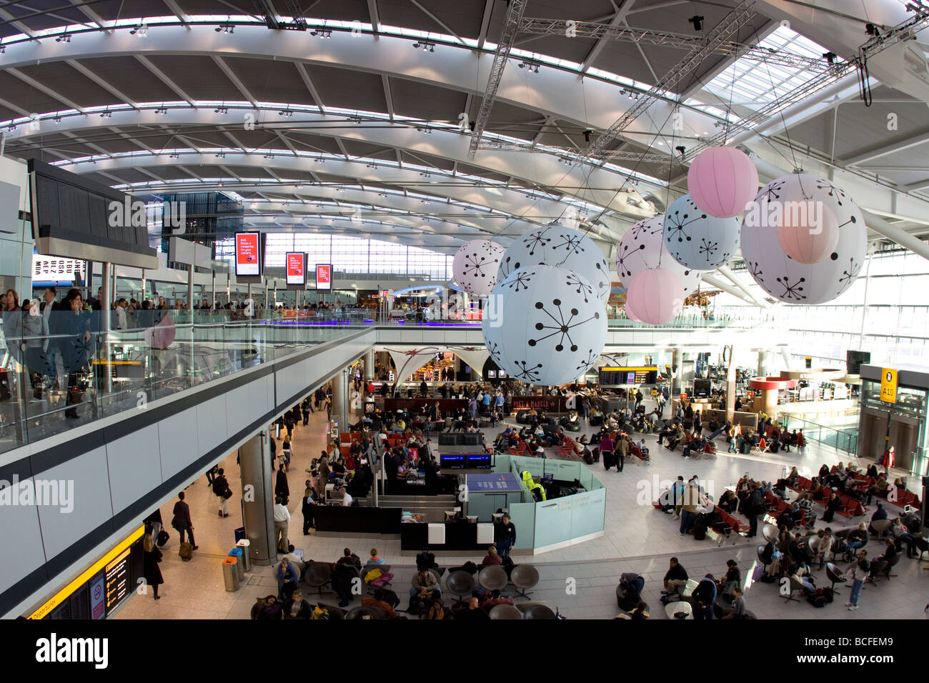 Il Terminal 5 di Heathrow, Londra, Inghilterra Foto Stock