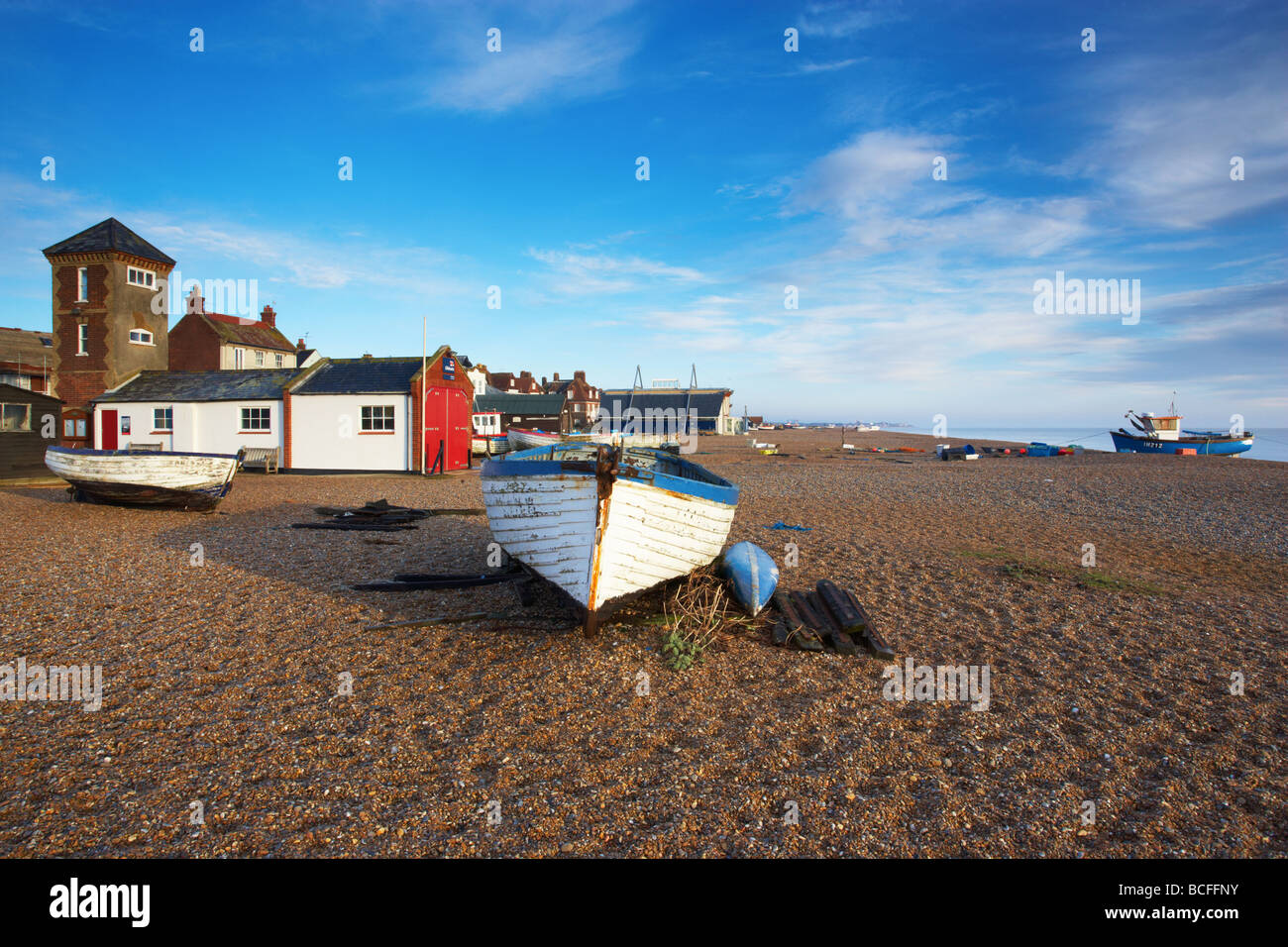 Aldeburgh sulla costa di Suffolk Foto Stock