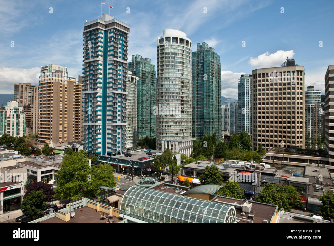 Centro di Vancouver Vancouver British Columbia Canada Foto Stock