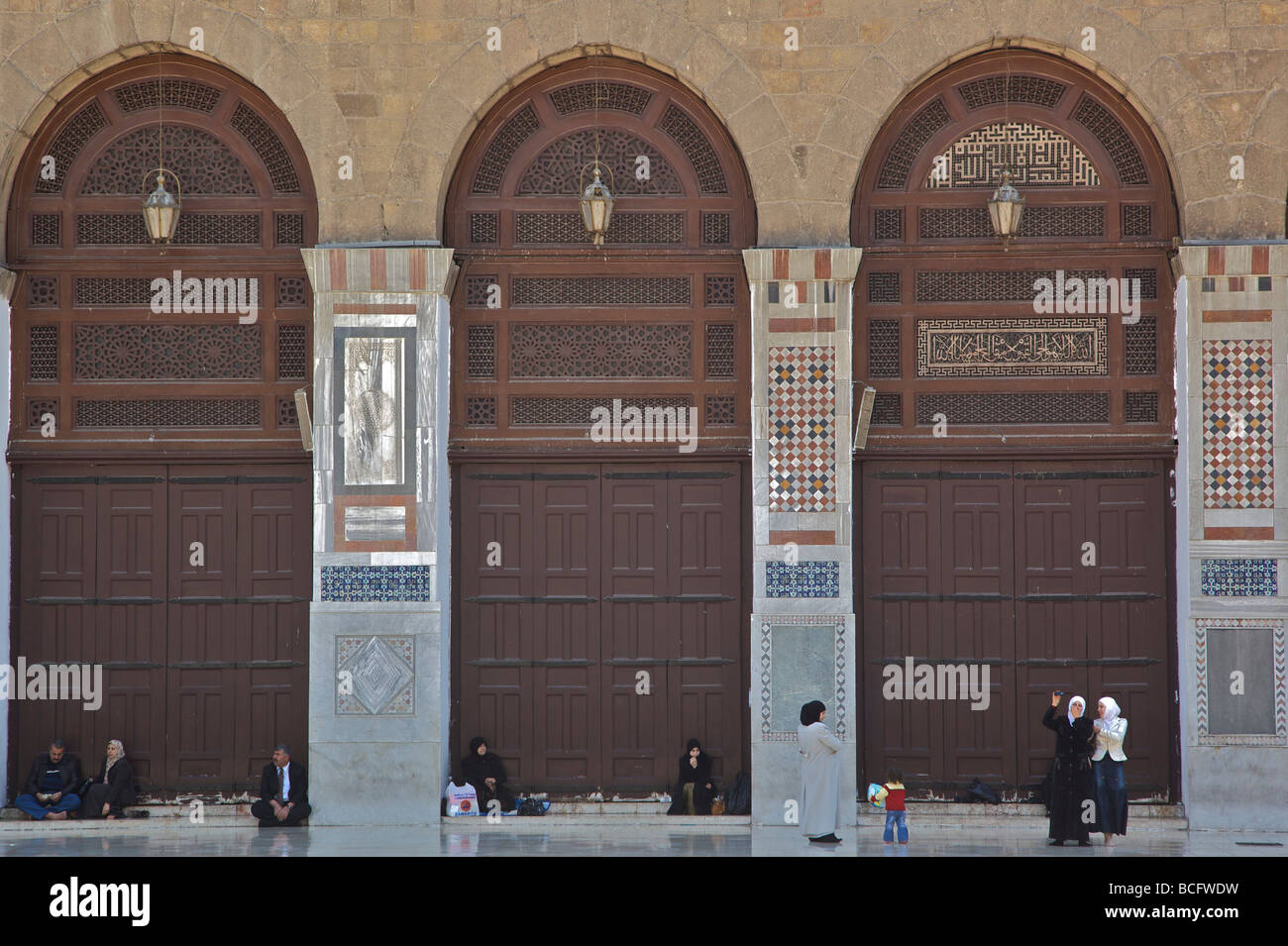 La Grande Moschea Umayyad, Damasco, Siria Foto Stock