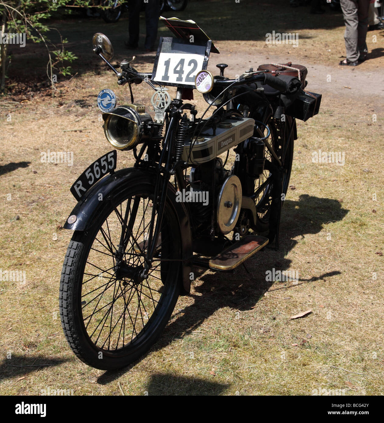 1913 douglas motociclo Foto Stock