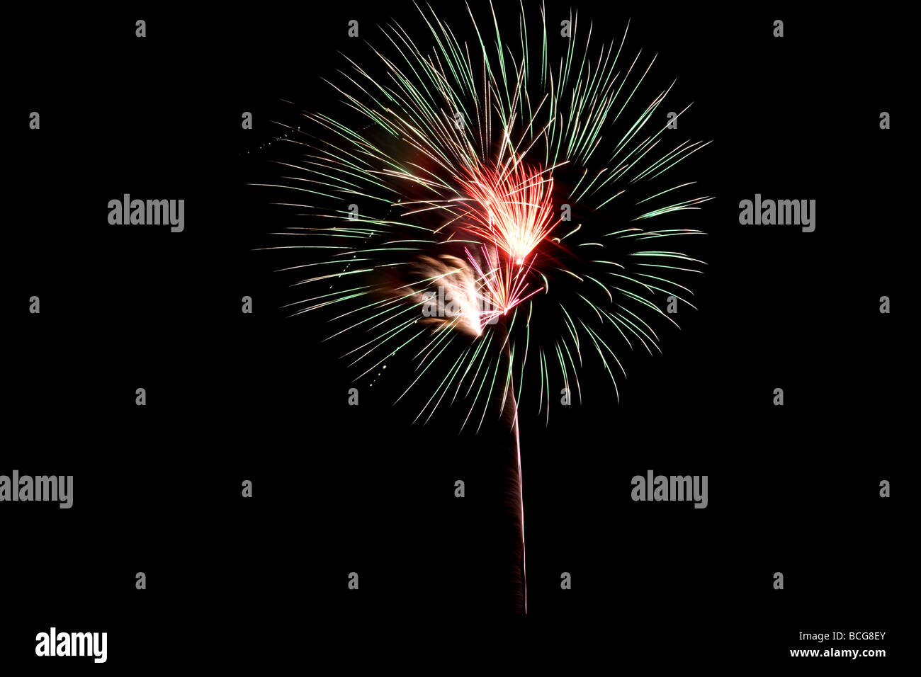 Fuochi d'artificio preso sul quarto di luglio in Florida Foto Stock