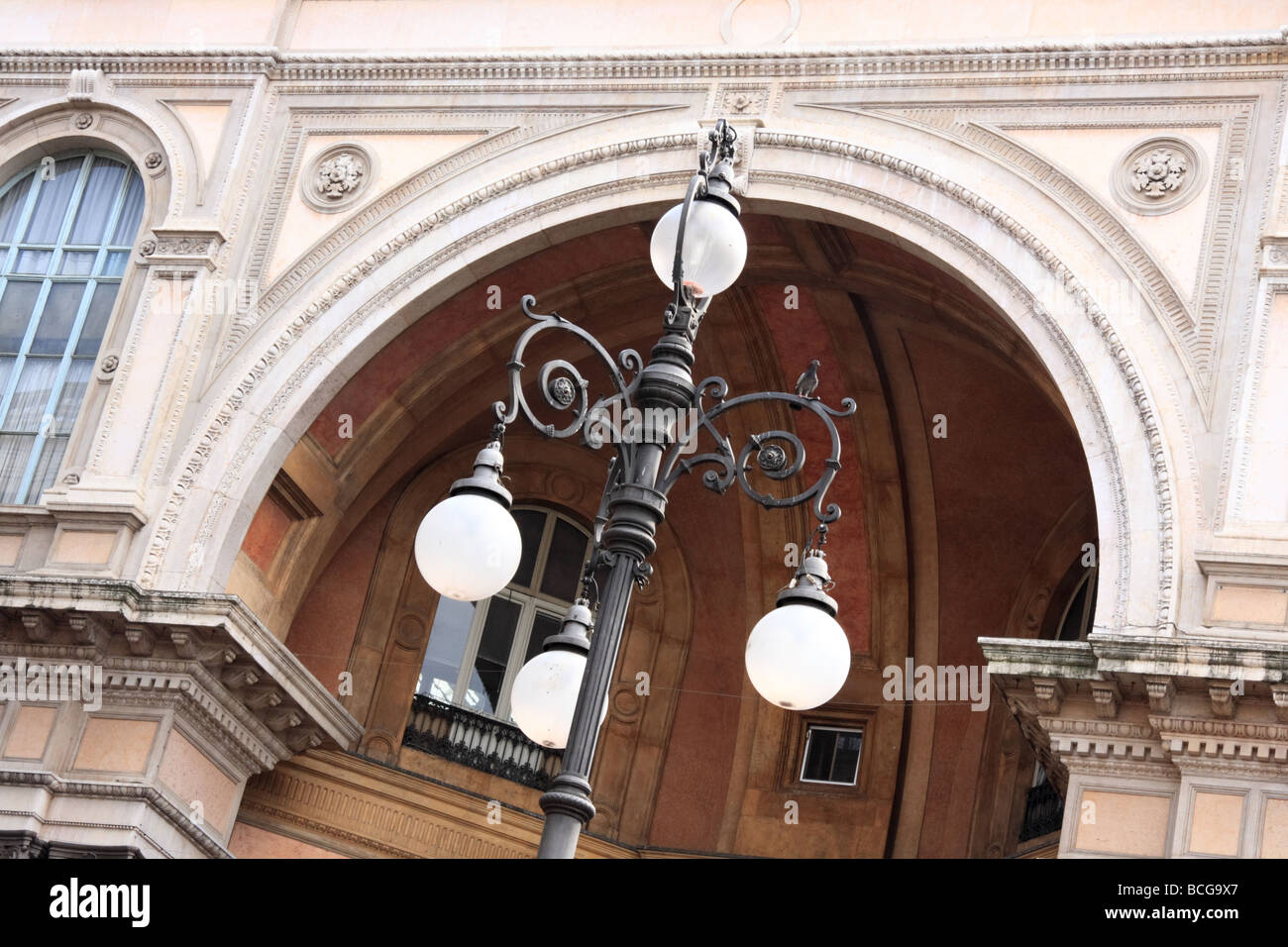 Parte della Galleria Vittorio Emanuele II a Milano, Italia Foto Stock