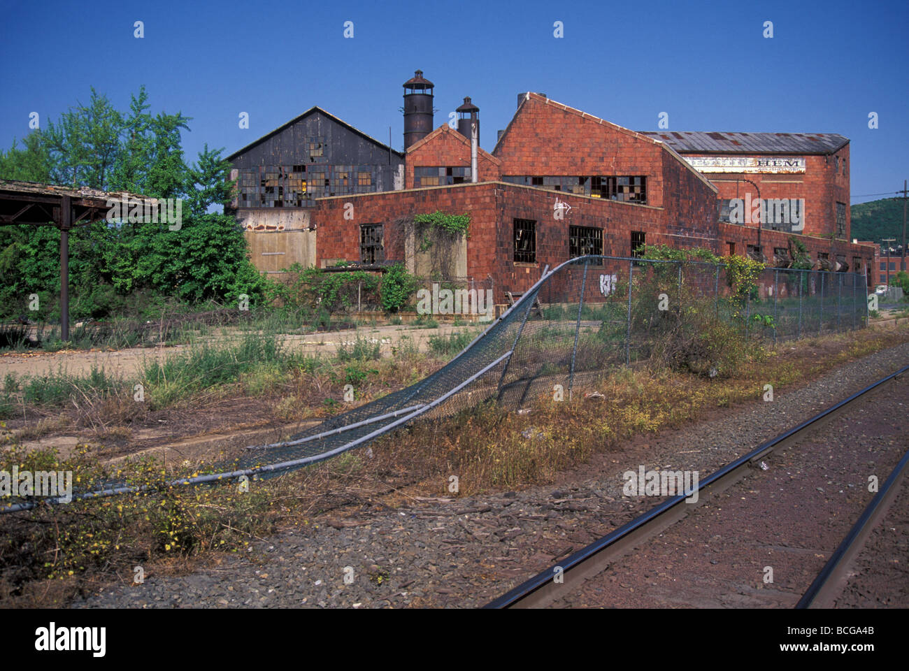 Deserta mulino in acciaio Betlemme PA Foto Stock