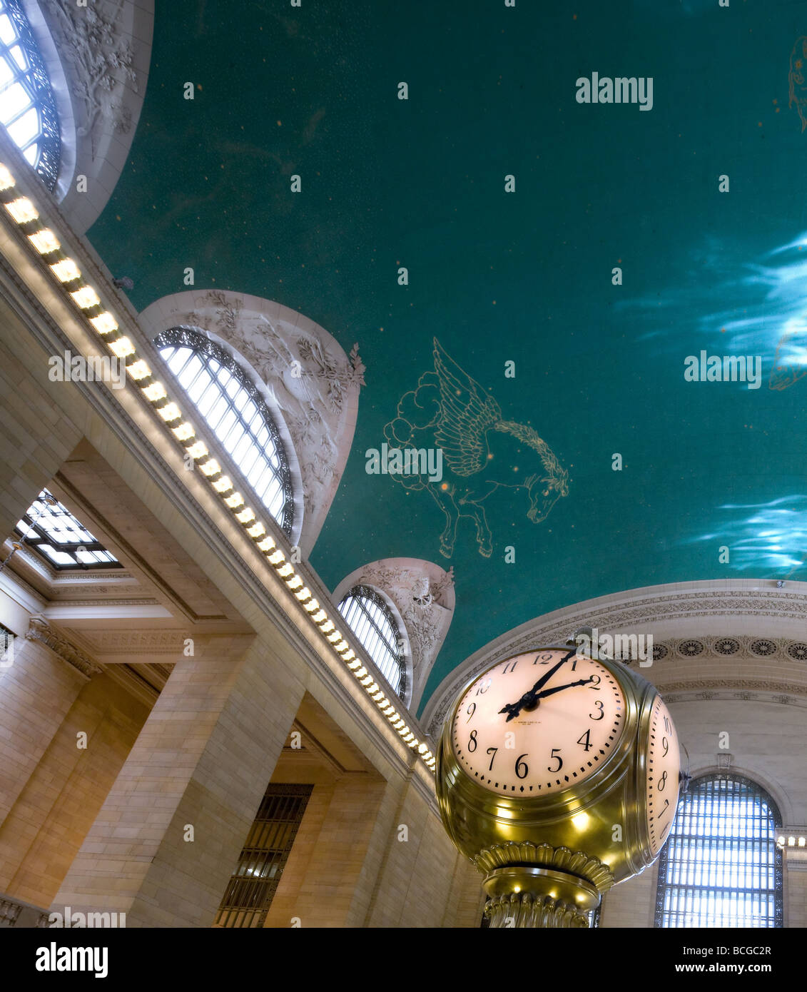 La Grand Central Station Orologio del terminale nella città di New York Foto Stock