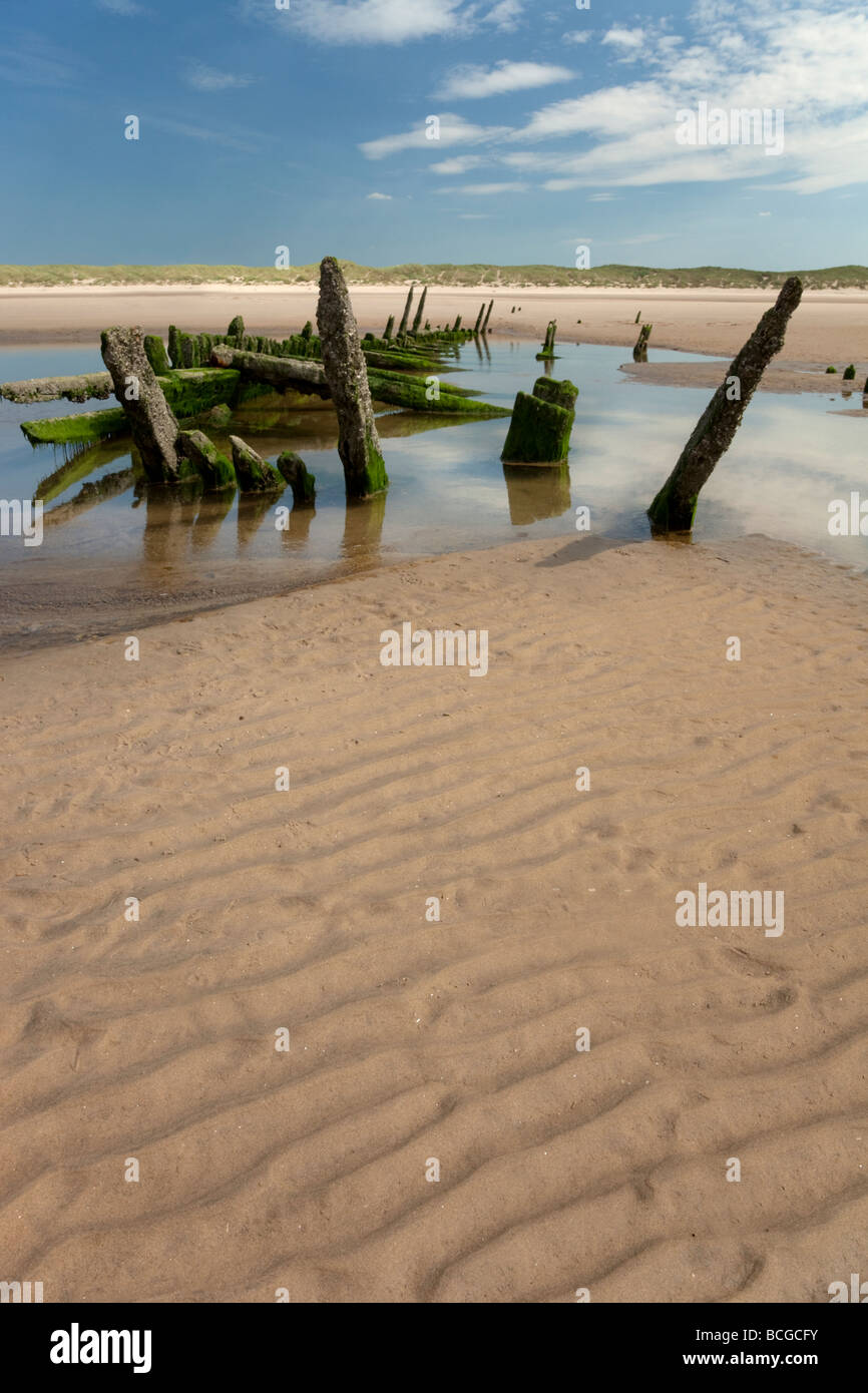 Relitto storico, Ainsdale REGNO UNITO Foto Stock