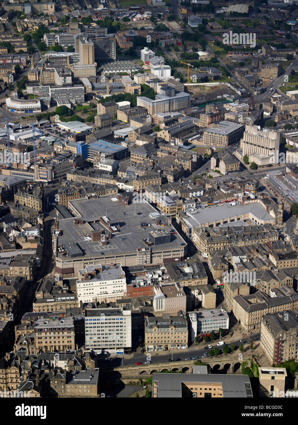 Bradford City Centre, West Yorkshire, nell'Inghilterra del Nord Luglio 2009 Foto Stock