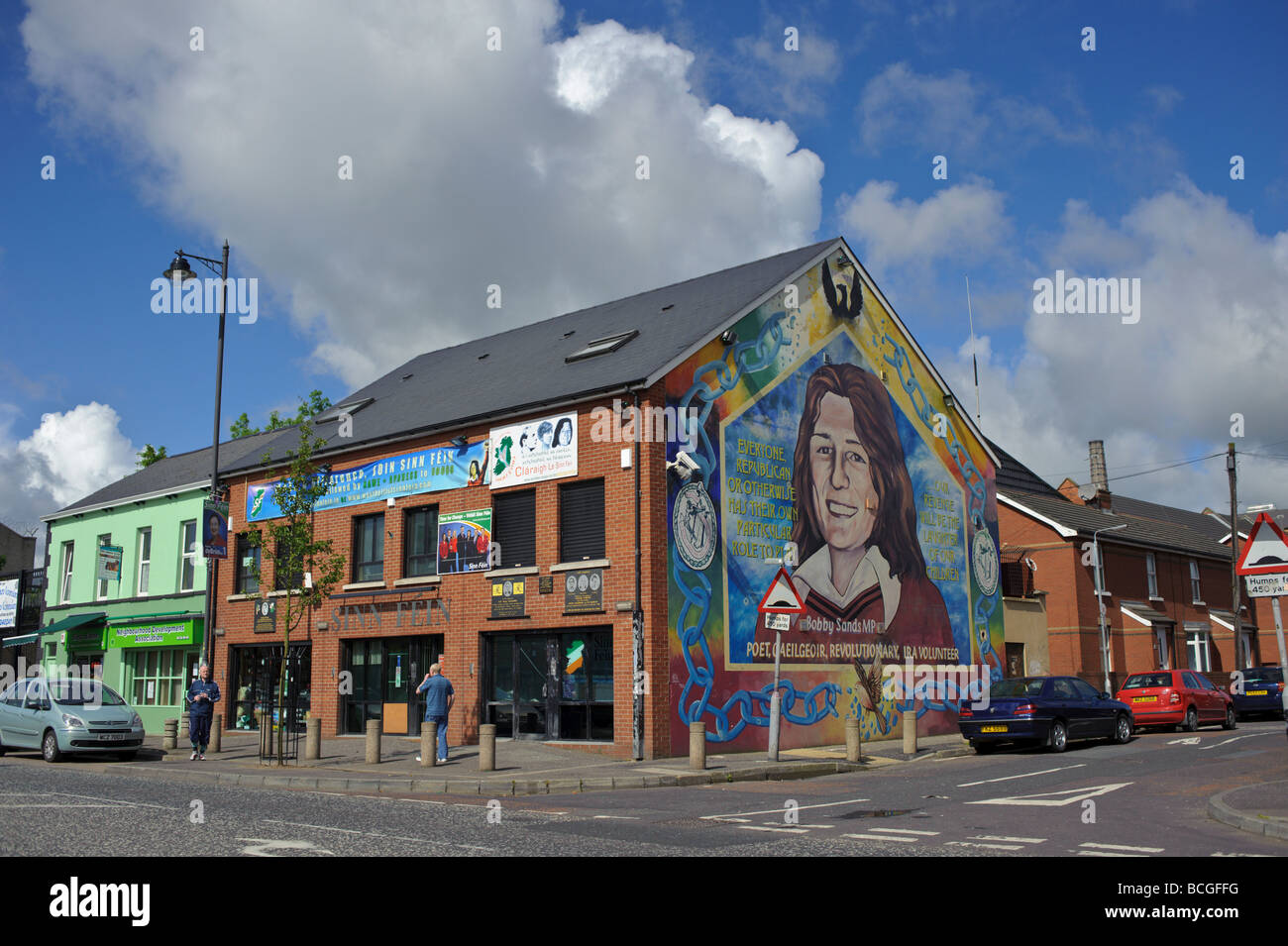 Sinn Fein headquareters a Belfast Foto Stock