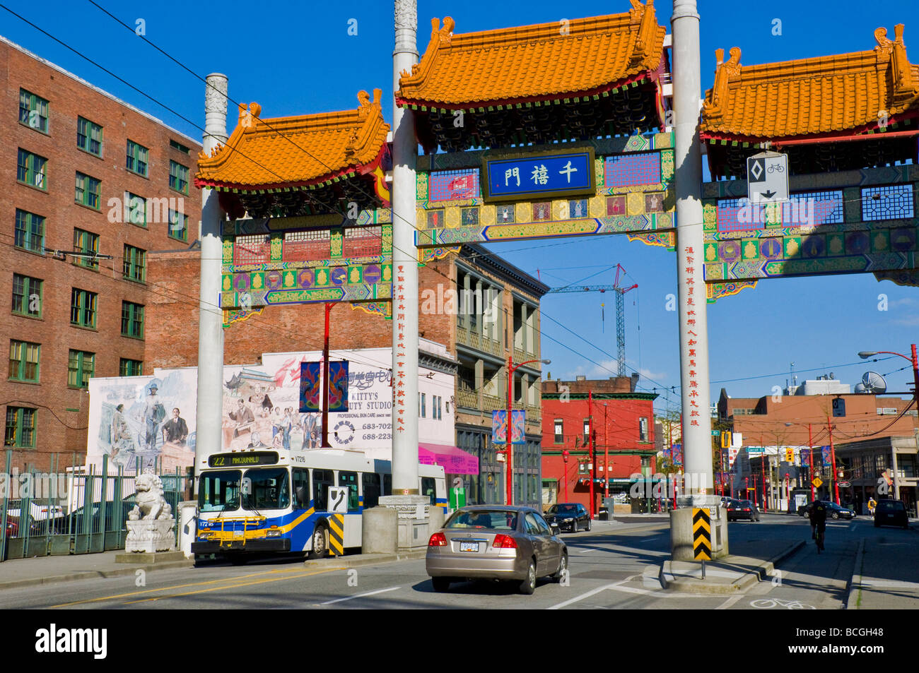 Chinatown di Vancouver in Canada Foto Stock