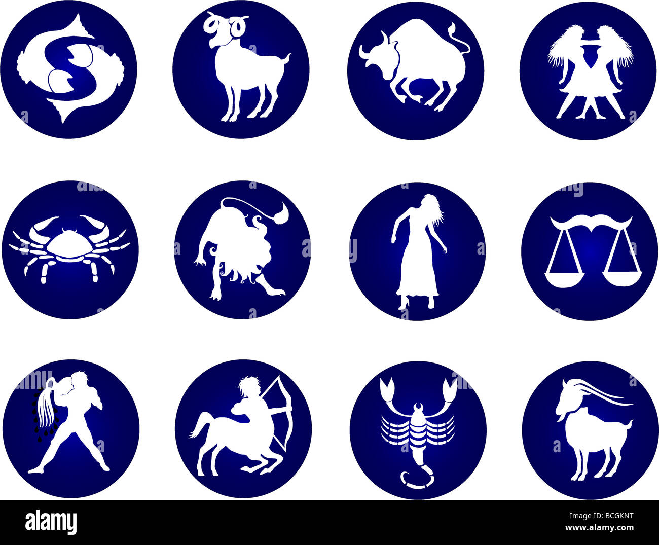 Aquarius, ariete, astrologia, cancro capricorno, Constellation, oroscopo, Leo, libra, sagittario, Scorpione, segno, taurus, twin, Foto Stock