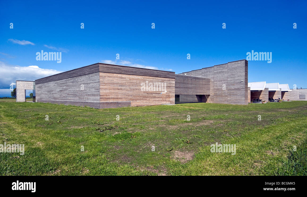 Il National Trust for Scotland Visitor Center a Culloden Moor campo di battaglia vicino a Inverness in Scozia Foto Stock