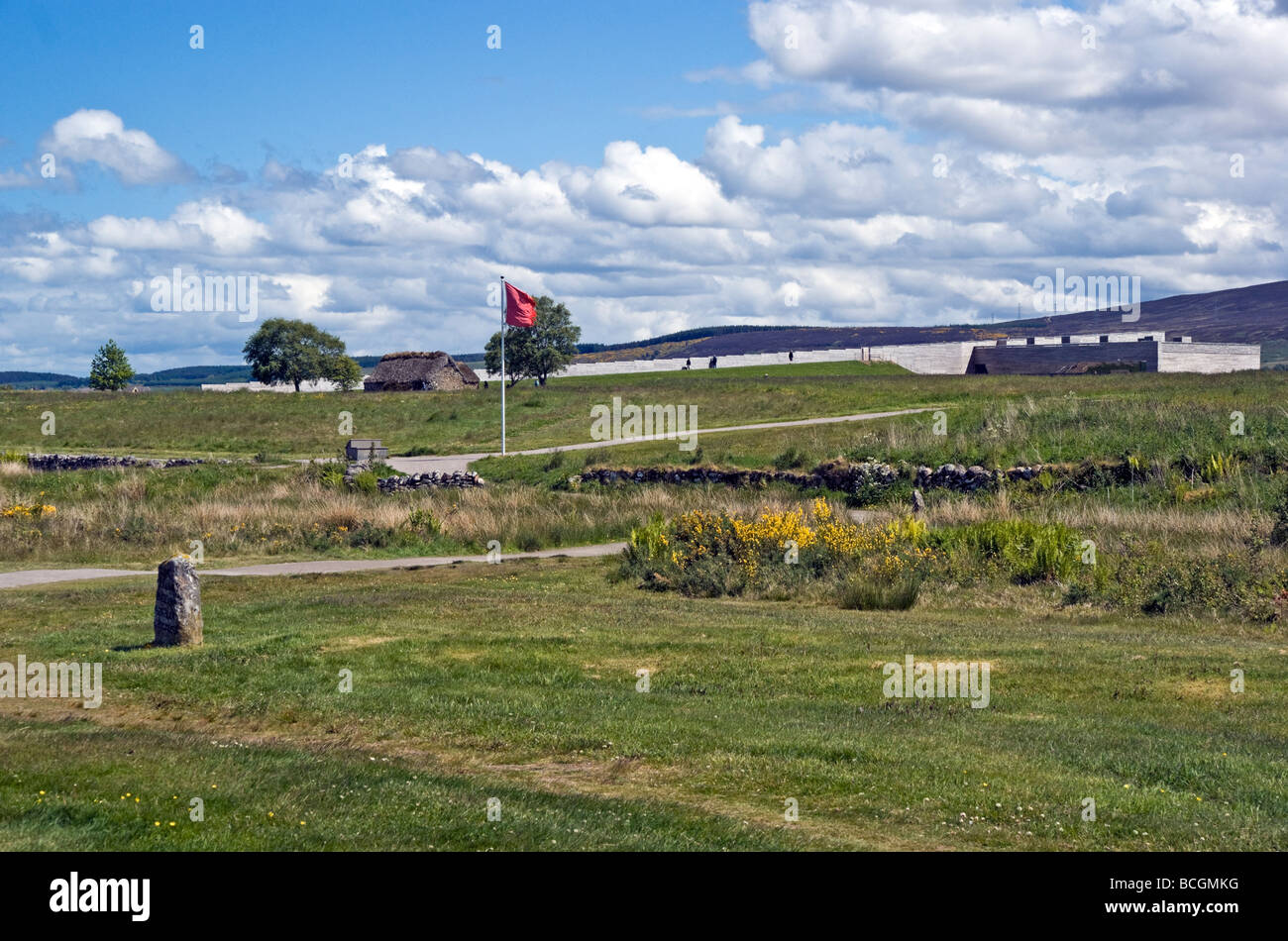 Il National Trust for Scotland Visitor Center a Culloden Moor campo di battaglia vicino a Inverness in Scozia Foto Stock