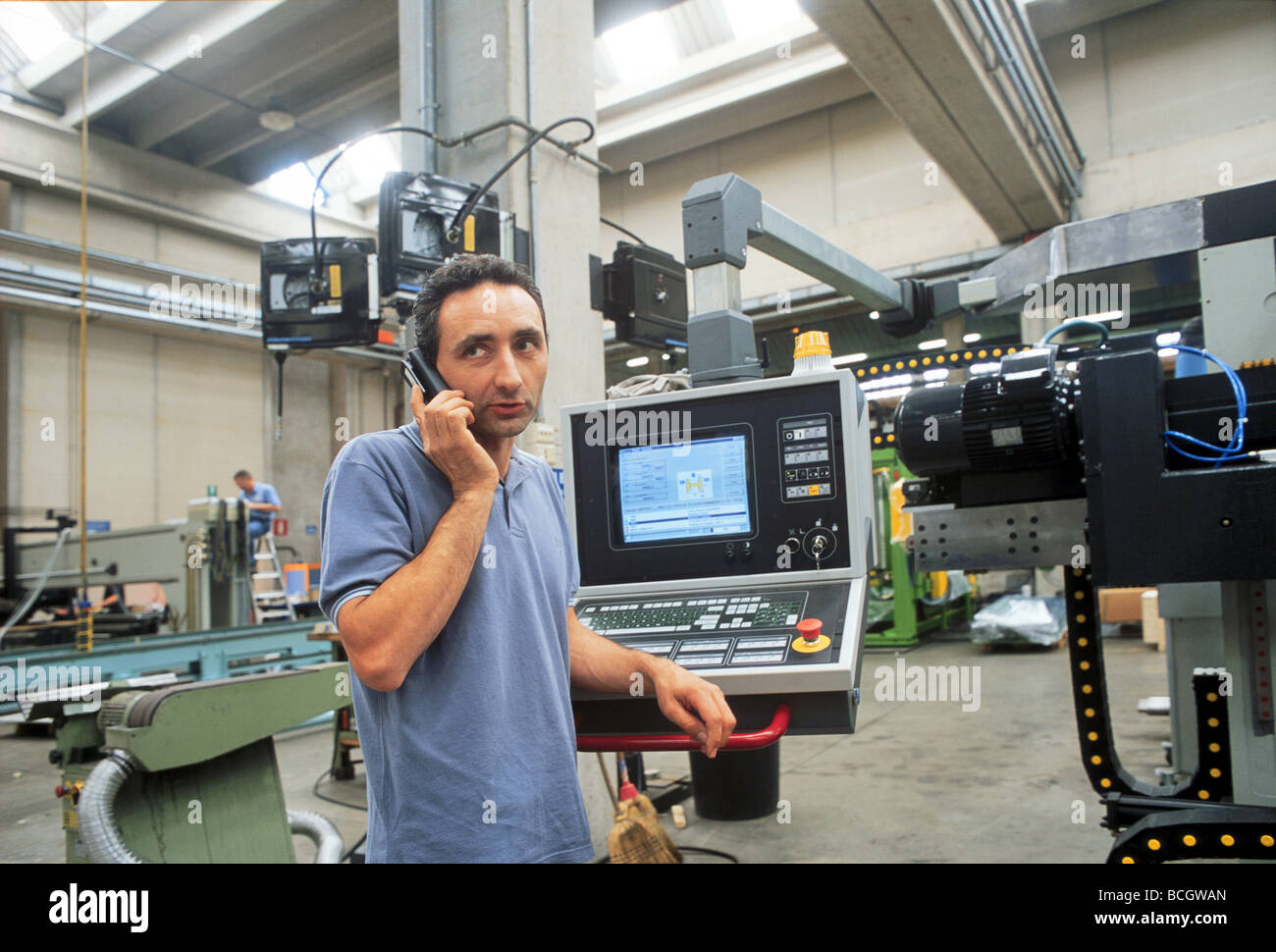 Macchina utensile industria in Italia, FICEP factory Foto Stock