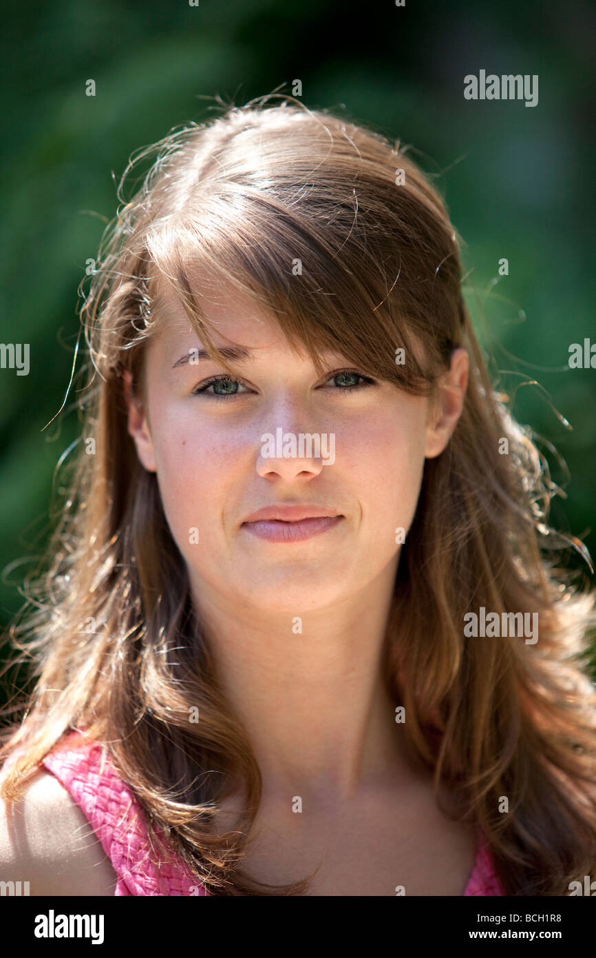 Ritratto di una ragazza adolescente Foto Stock