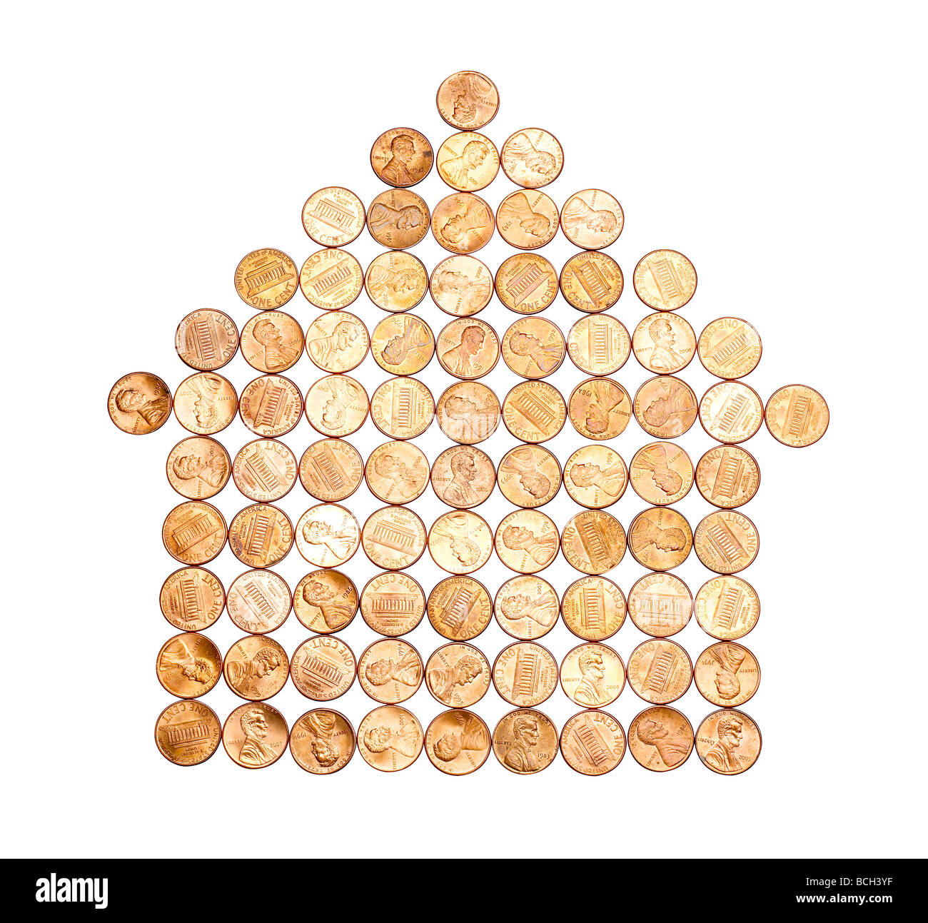 Spiccioli cento vista in elevazione Foto Stock