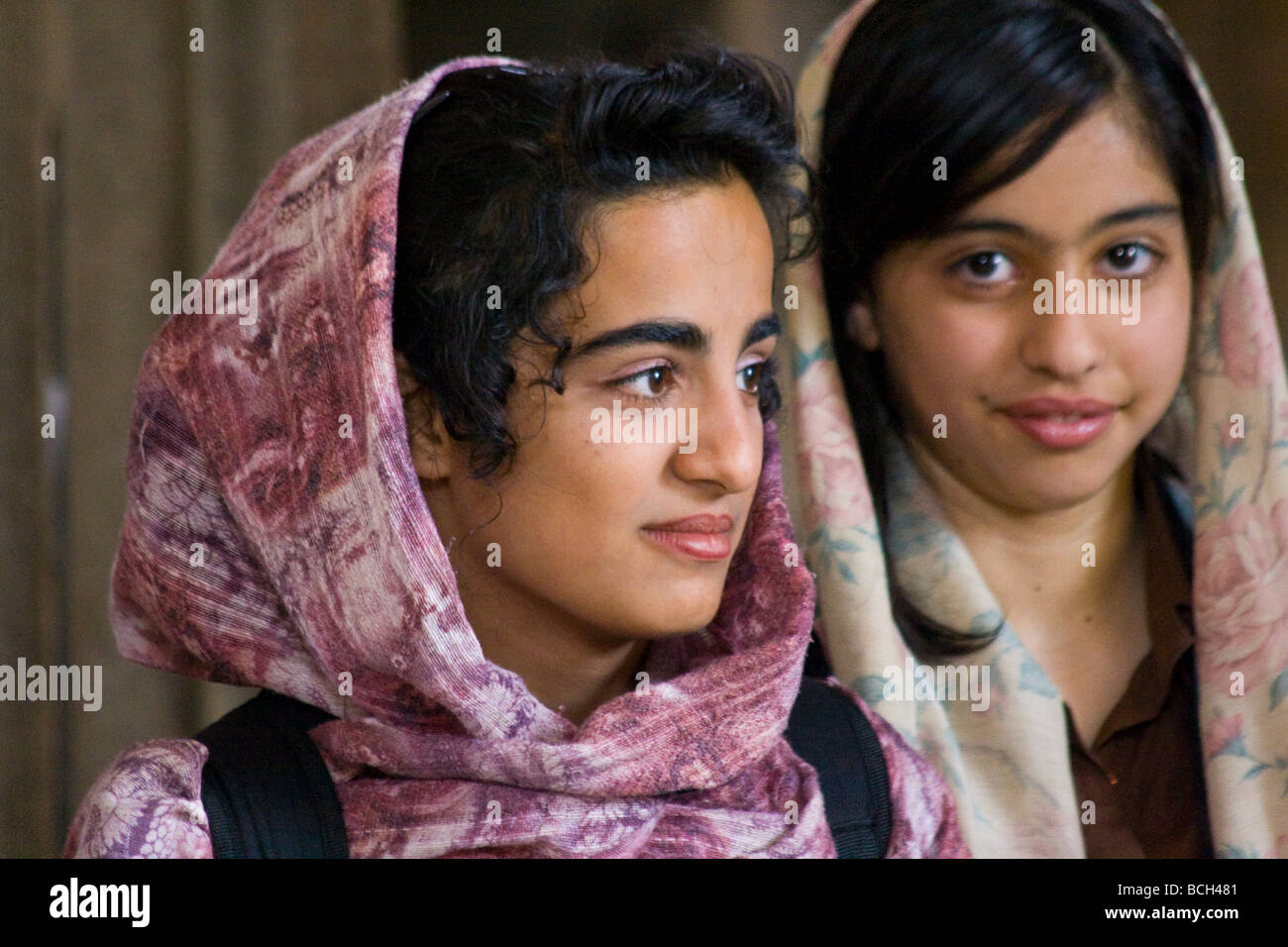 Le ragazze iraniane a Esfahan Iran Foto Stock