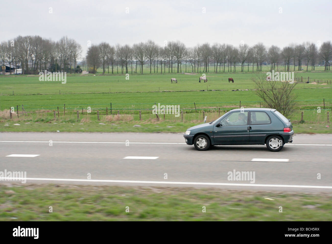 Guida in Europa. Foto Stock
