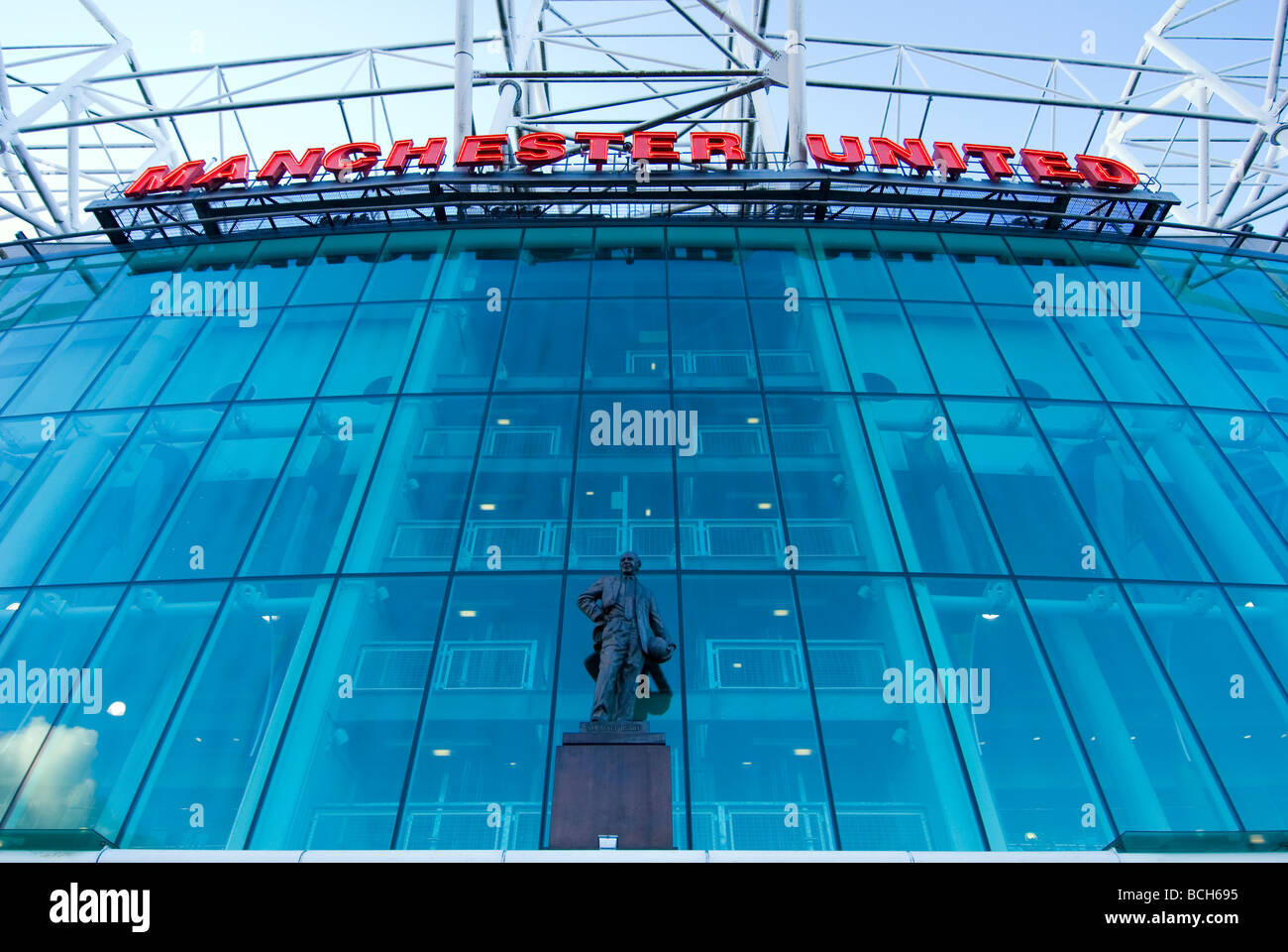 Il Manchester United football ground, 'Old Trafford', England, Regno Unito Foto Stock